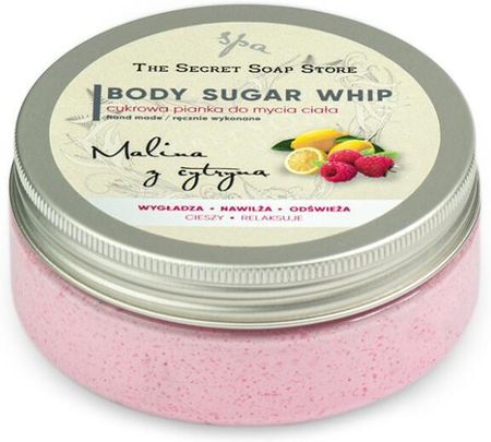 The Secret Soap Store Cukrowa Pianka Do Mycia Ciała Malina I Cytryna Raspberries And Lemon Body Sugar Whip 200 G
