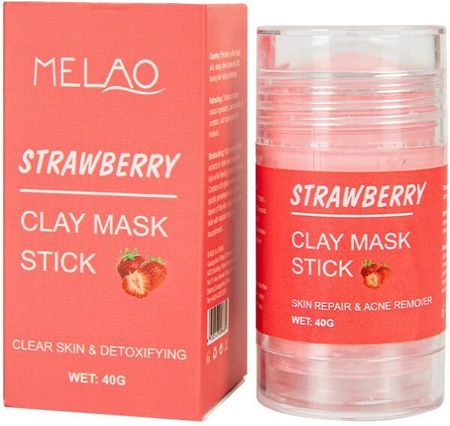 Melao Glinkowa Maska W Sztyfcie Do Twarzy Truskawka Strawberry Clay Mask Stick 40 G