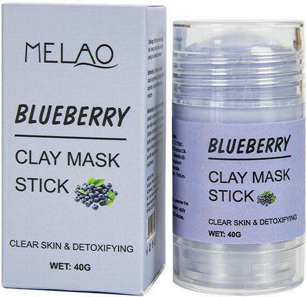 Melao Glinkowa Maska W Sztyfcie Do Twarzy Borówka Blueberry Clay Mask Stick 40 G