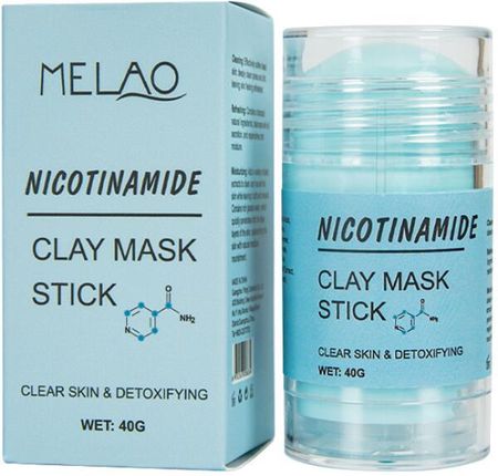 Melao Glinkowa Maska W Sztyfcie Do Twarzy Nikotynamid Nicotinamide Clay Mask Stick 40 G