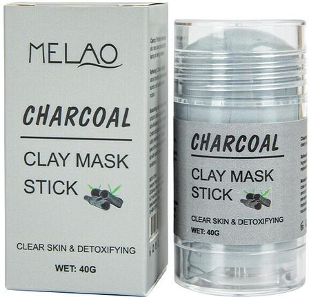 Melao Glinkowa Maska W Sztyfcie Do Twarzy Węgiel Charcoal Clay Mask Stick 40 G