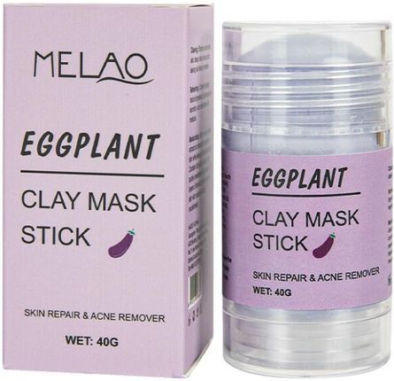 Melao Glinkowa Maska W Sztyfcie Do Twarzy Bakłażan Eggplant Clay Mask Stick 40 G