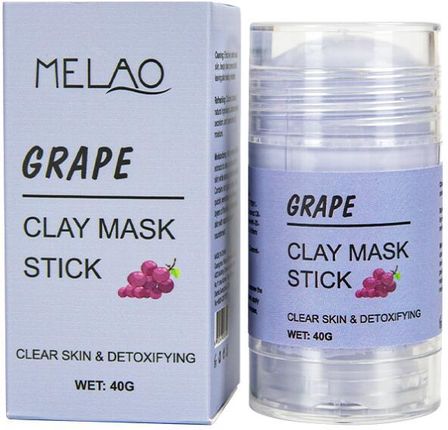 Melao Glinkowa Maska W Sztyfcie Do Twarzy Winogrono Grape Clay Mask Stick 40 G