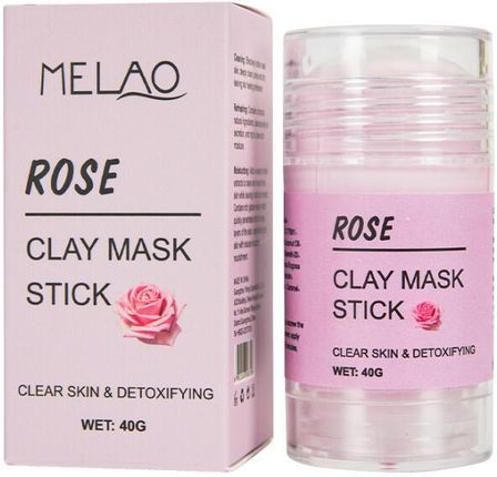 Melao Glinkowa Maska W Sztyfcie Do Twarzy Róża Rose Clay Mask Stick 40 G