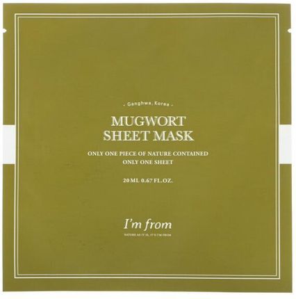 I'M From Maska Piołunowa W Płachcie Do Twarzy Mugwort Sheet Mask 20Ml