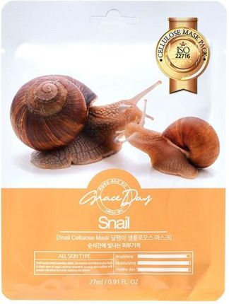 Grace Day Maseczka W Płachcie Do Twarzy Ze Śluzem Ślimaka Traditional Oriental Mask Sheet Snail 27Ml