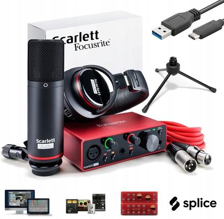 Focusrite Scarlett Solo Studio Full Pack + Statyw - Ceny i opinie - Ceneo.pl