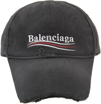 BALENCIAGA ブラック ダメージキャップ S ダメージ BALENCIAGA(バレンシアガ) 帽子(メンズ) - 海外通販のBUYMA