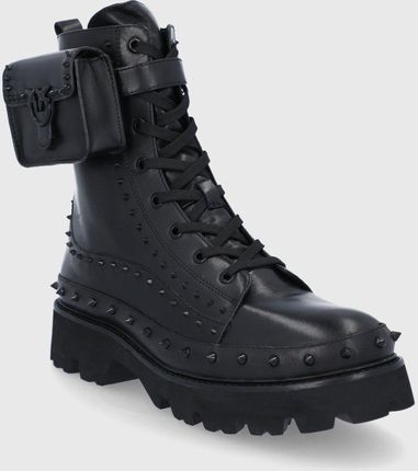 tskayk　1枚　k6y0 Czarne kozaki z elastyczną wąską cholewką