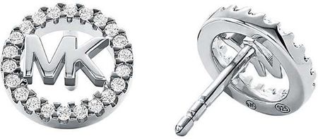 MICHAEL KORS ピアス MKC1247AN040 LOGO CIRCLE STUDE SILVER Michael Kors Kolczyki Logo Circle Stud MKC1247AN040 Srebrny