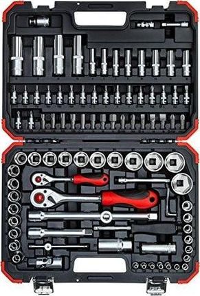 Gedore Red socket wrench set 1/4 + 1/2, 94 pieces (red / black, with reversible ratchets, SW 4mm - 32mm) 