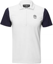 Zdjęcie Hydrogen Tech Zipped Polo White Blue - Koniecpol