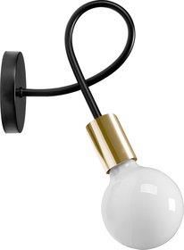 Toolight Lampa Ścienny Metalowy Loft Paradise Gold App516-1W