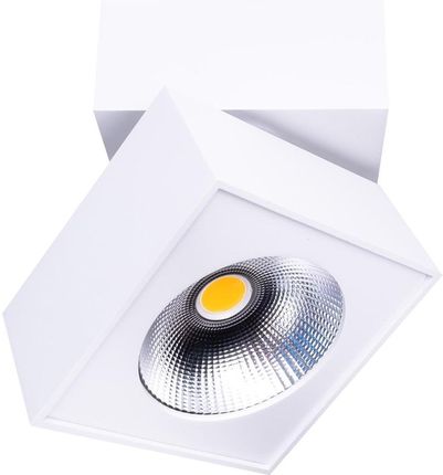 Maxlight LAMPA sufitowa ARTU C0106 kwadratowa OPRAWA metalowa LED 15,4W 3000K spot reflektorek biały