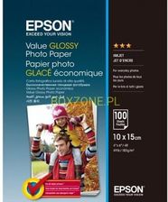 Zdjęcie Epson Value Glossy Photo Paper - 10x15cm - 100 Arkuszy C13S400039 - Pleszew