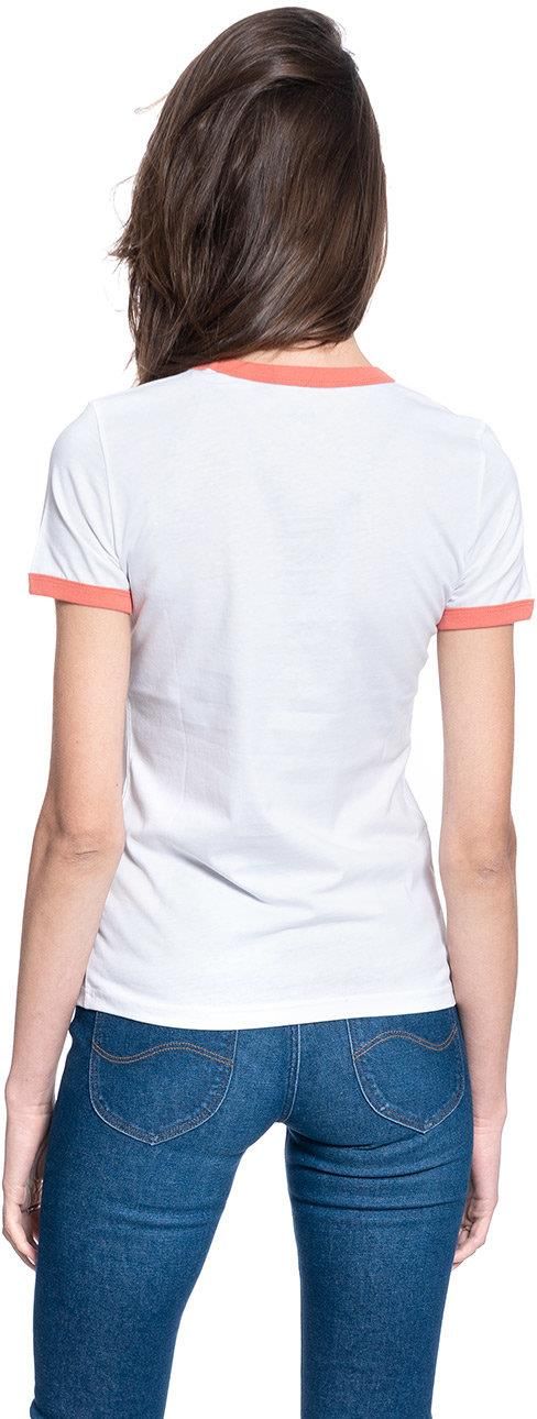 Lee Ringer Tee T-SHIRT DAMSKI LEE RINGER TEE BRIGHT WHITE L40PEPLJ - Ceny i opinie ...