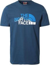 The North Face Koszulka Męska S/S Mountain Line Tee Monterey Blue Tnf White