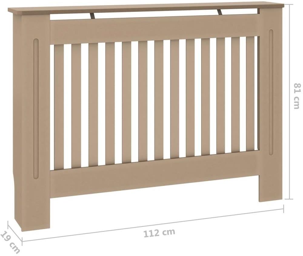 Vidaxl Osłona Na Kaloryfer 112X19X81Cm Mdf (288175) 42497