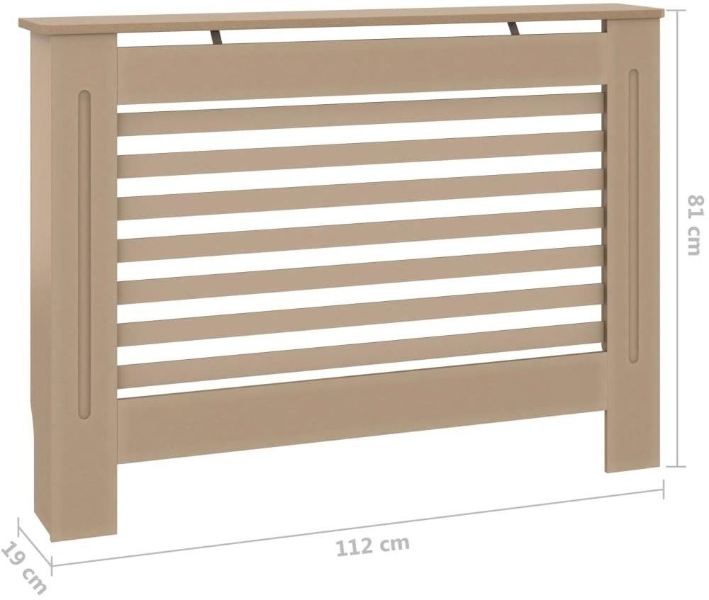 Vidaxl Osłona Na Kaloryfer 112X19X81Cm Mdf (288184) 42502