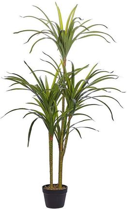 Beliani Dekoracyjna sztuczna roślina doniczkowa zielona wysoka 147 cm Dracaena Anita