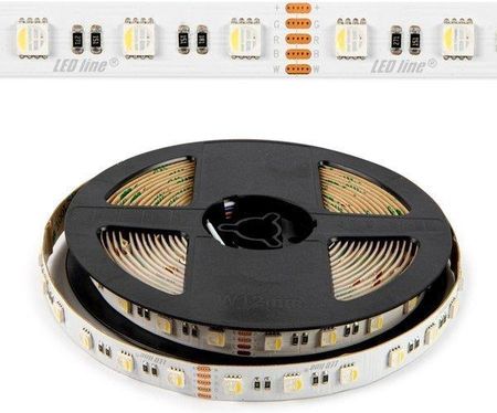 Profesjonalna Taśma LED line 300 SMD5060 12V 6100-6800K rolka 5m | RGBW