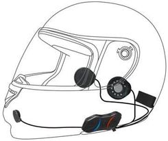 Sena Smh10R Bluetooth 3.0 Do 900M Slim Z Uniwersalnym Zestawem Mikrofonów