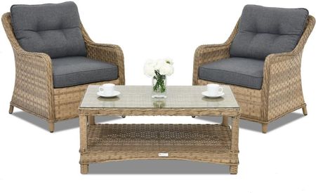 Meble Ogrodowe Z Technorattanu Toledo Terrace Garden Point Cappuccino