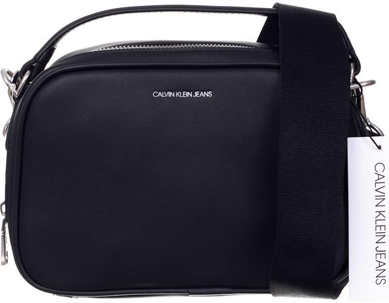 CALVIN KLEIN TOREBKA DAMSKA TRAPEZOID SHADOW CAMERA BAG BLACK