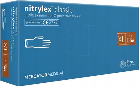 Mercator Medical Rękawice Nitrylowe Nitrylex Classic White Xl 100 S