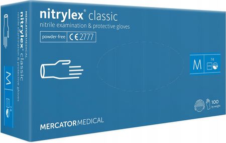 Mercator Medical Rękawice Nitrylowe Nitrylex Classic White M 100 S.