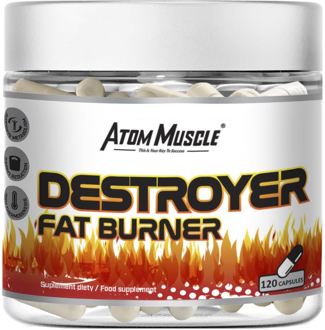 Atom Muscle Destroyer Fat Burner 120Kaps Reduktor tłuszczu - Ceny i ...