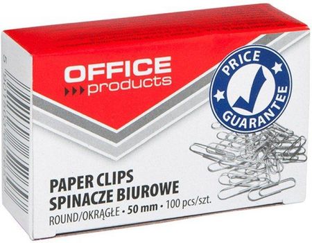 Office Products Spinacze Okrągłe Products 50Mm 100Szt. Srebrne