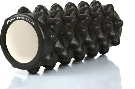 Roller z wypustkami Majestic Sport 33x14 cm czarny