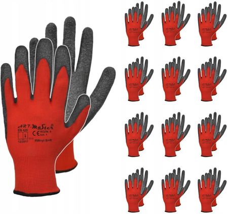Rękawice Robocze Rwnyl 12 Par Latex Rtela R.9