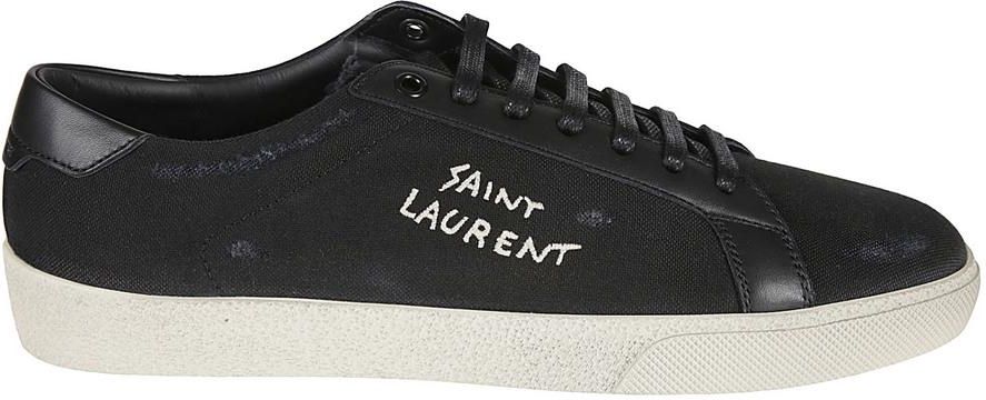 スニーカー SAINT LAURENT COURT CLASSIC SL/06 CANVAS SNEAKERS SAINT LAURENT Court Classic SL/06 distressed logo