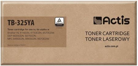 Actis Toner TB-325YA (zamiennik Brother TN-325Y; Standard; 3500 stron; żółty) (TB325YA)