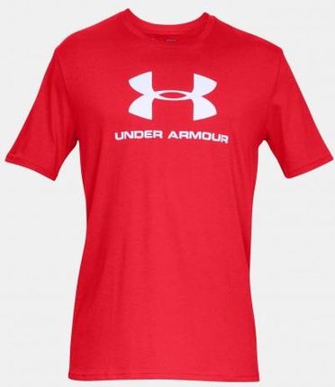 Męska koszulka Under Armour SPORTSTYLE LOGO SS 1329590-600 czerwony XXL