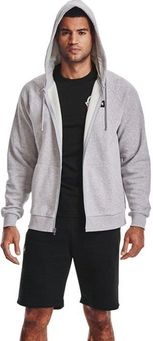 Bluza męska Under Armour Rival Fleece FZ Hoodie jasnoszara 1357111 011 - zdjęcie 5
