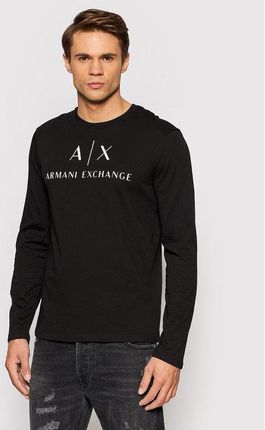 Armani Exchange Longsleeve 8NZTCH Z8H4Z 1200 Czarny Slim Fit