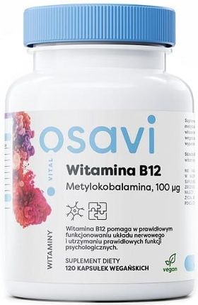 OSAVI Witamina B12 Metylokobalamina 100mcg 120Kaps
