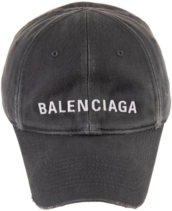BALENCIAGA ブラック ダメージキャップ S ダメージ BALENCIAGA(バレンシアガ) 帽子(メンズ) - 海外通販のBUYMA