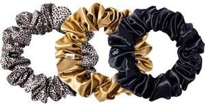 Slip Accessories Hair Care Pack Of 3 Pure Silk Large Hair Scrunchies Leopard Mix 3 Stk 