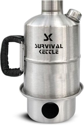 Survival Kettle Czajnik Turystyczny Silver Steel 1,2L
