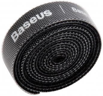 Baseus Colourful Circle Velcro Straps 1m (czarny)