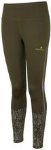 Ronhill Legginsy Damskie Life Nightrunner Tight Khaki 49492