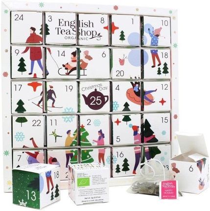 English Tea Kalendarz adwentowy White Puzzle 25 piramidek