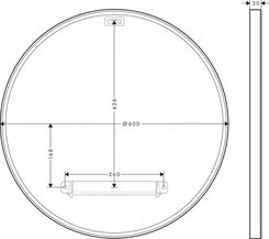 Zdjęcie Hansgrohe Axor Universal Circular Lustro Ścienne Chrom 42848000 - Gryfino