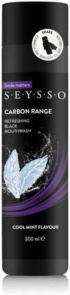 Seysso Carbon Black Odświeżający płyn do płukania jamy ustnej z węglem aktywnym 300 ml