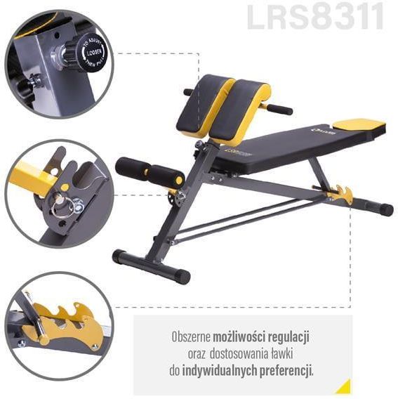 LSR8311 ŁAWKA RZYMSKA HMS PREMIUM - zdjęcie 6 LSR8311 ŁAWKA RZYMSKA HMS PREMIUM