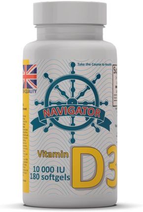 Navigator Supplements Ltd Witamina D3 10000IU 180 kaps